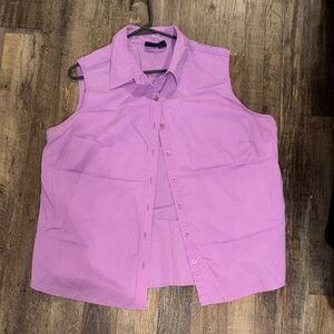 Basic Editions Lavender Sleeveless Blouse